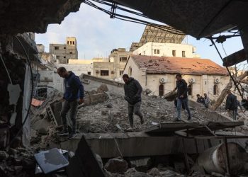 Israeli strike destroys part of last fully functioning hospital in Gaza City