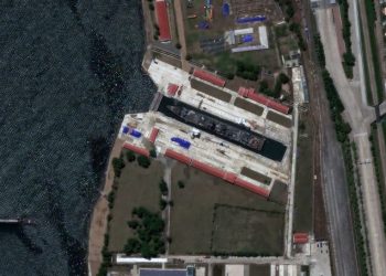 Satellite images show damaged North Korean warship moved to drydock near Russian border