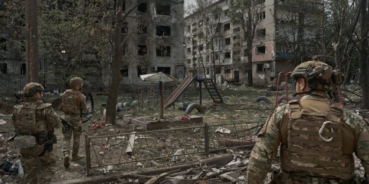 Russia has amassed 110,000 troops near strategic Ukrainian city, Kyiv says